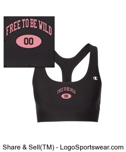 Free to be Wild - Womens Sport Bra Design Zoom